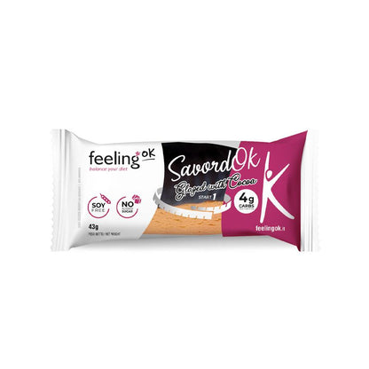 Protein Bisquit SavordOk mit Schokoladenglasur Start 1 (32% Protein) 35g | Feeling OK