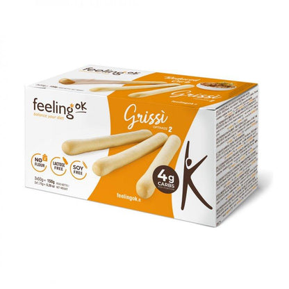 Protein Grissino Brotstangen Optimize 2 (21% Protein) 3 x 50g | Feeling OK