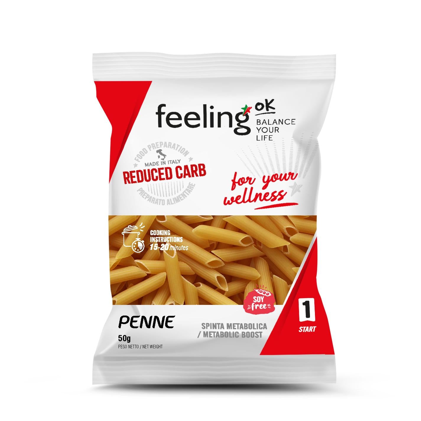 Protein Nudeln + Protein (36% Protein) 50g Beutel | Feeling OK