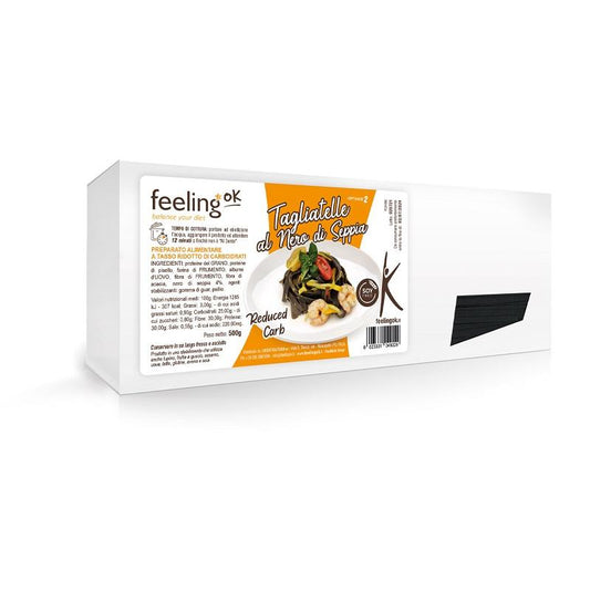 Protein Tagliatelle mit Tintenfischtinte Optimize 2 (30% Protein) 500g | Feeling OK