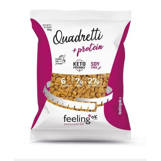 Quadretti + Protein 100g Beutel | Feeling OK