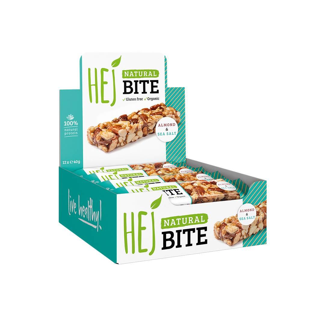 Natural Bite 12 x 40g Riegel | Hej