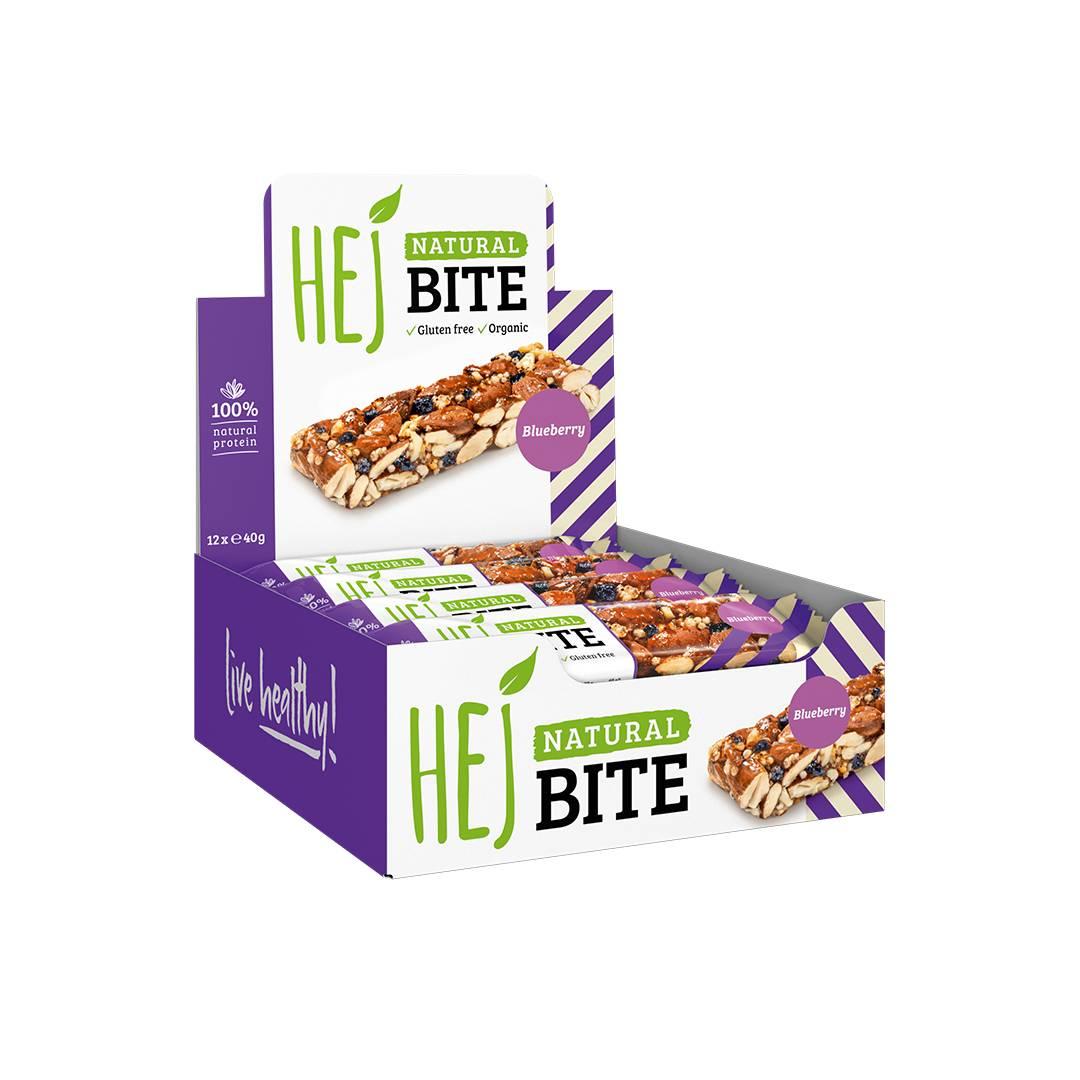 Natural Bite 12 x 40g Riegel | Hej