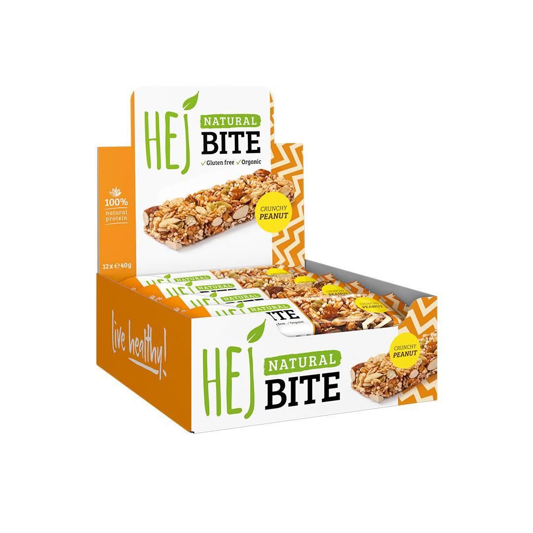 Natural Bite 12 x 40g Riegel | Hej