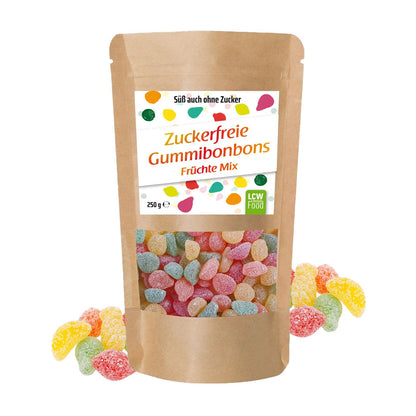 Zuckerfreie Gummibonbons 250g Beutel | LCW
