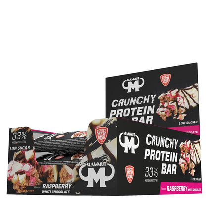 Crunchy Protein Bar 12 x 45g Riegel | Mammut