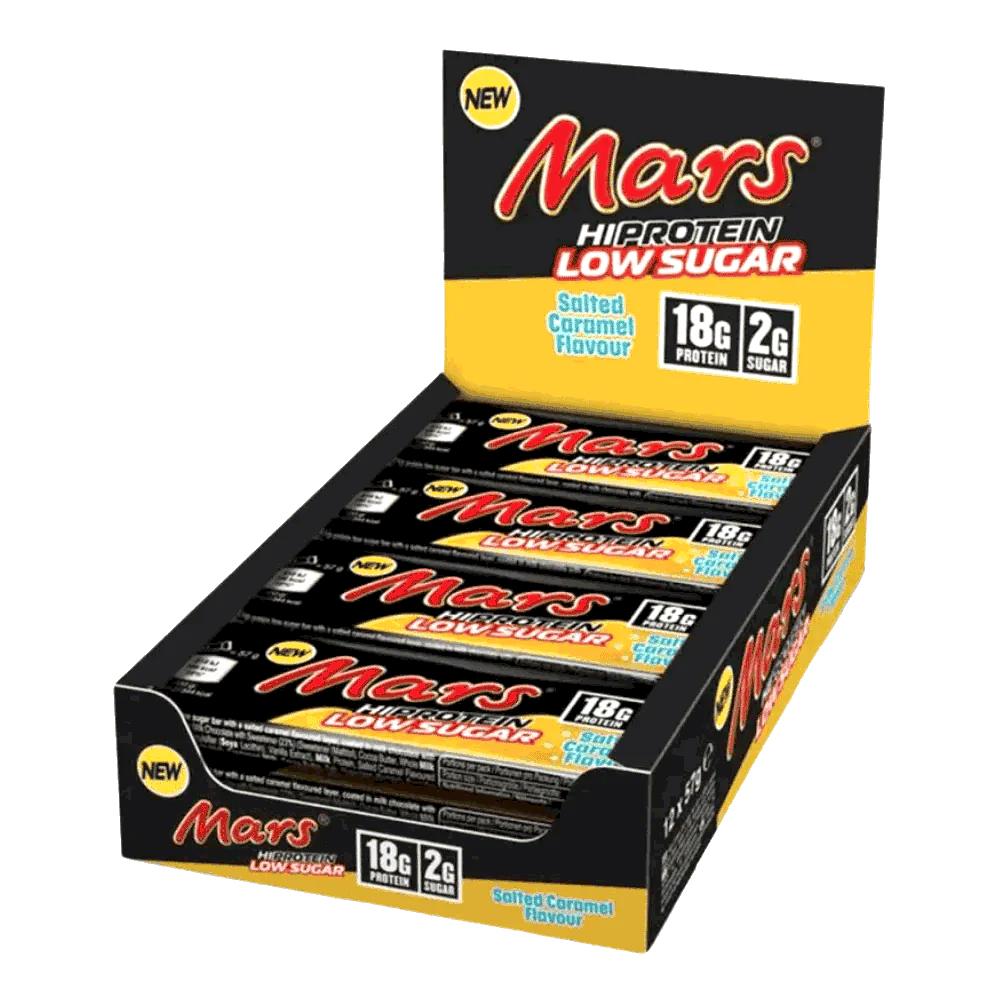 Hi Protein Low Sugar Bar 12 x 57g Salted Caramel MHD 14.08.2026 | Mars