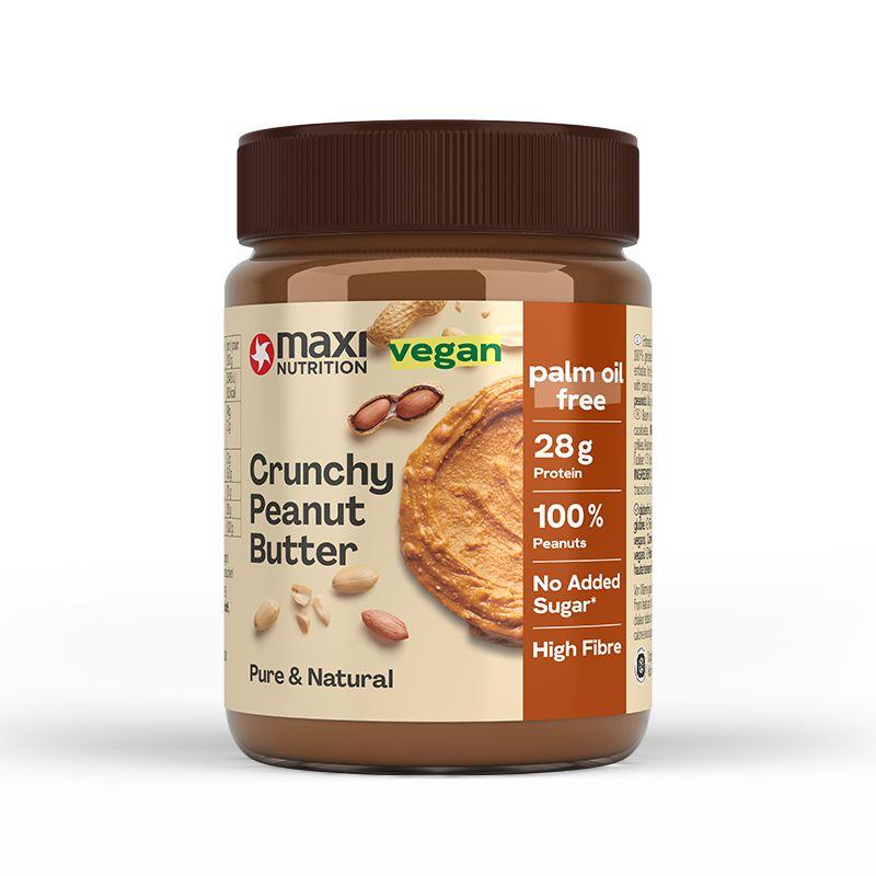 Crunchy Peanut Butter (vegan) 350g Glas | Maxi Nutrition