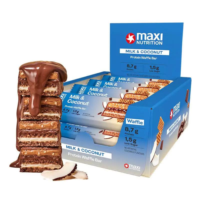 Milky Waffle Protein Bar 12 x 40g Riegel | Maxi Nutrition