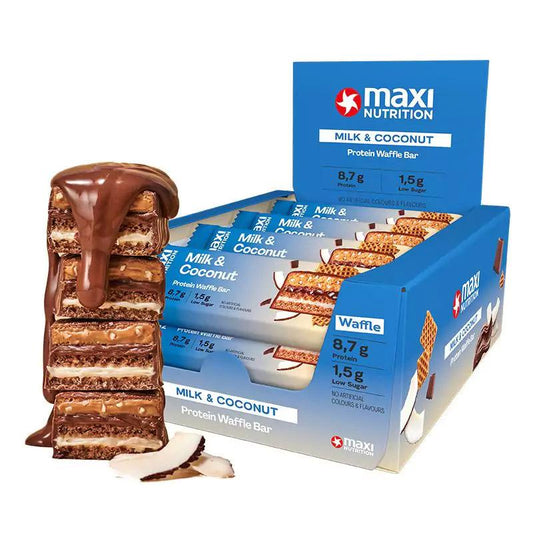 Milky Waffle Protein Bar 12 x 40g Riegel | Maxi Nutrition