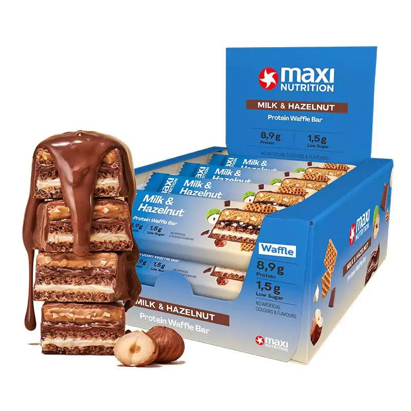 Milky Waffle Protein Bar 12 x 40g Riegel | Maxi Nutrition
