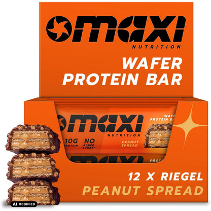 Wafer Protein Bar 12 x 39g Riegel | Maxi Nutrition