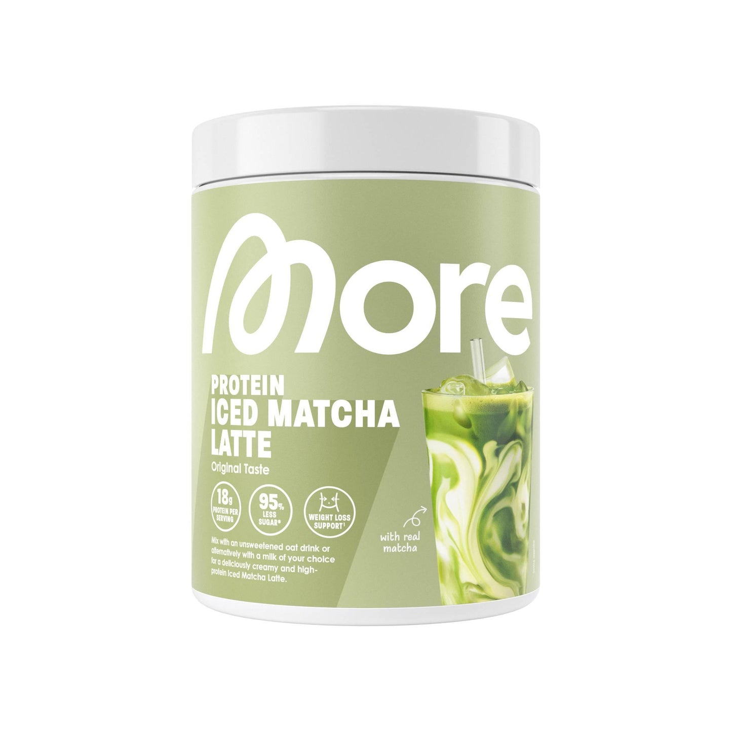 Iced Matcha Latte 300g Dose | More Nutrition