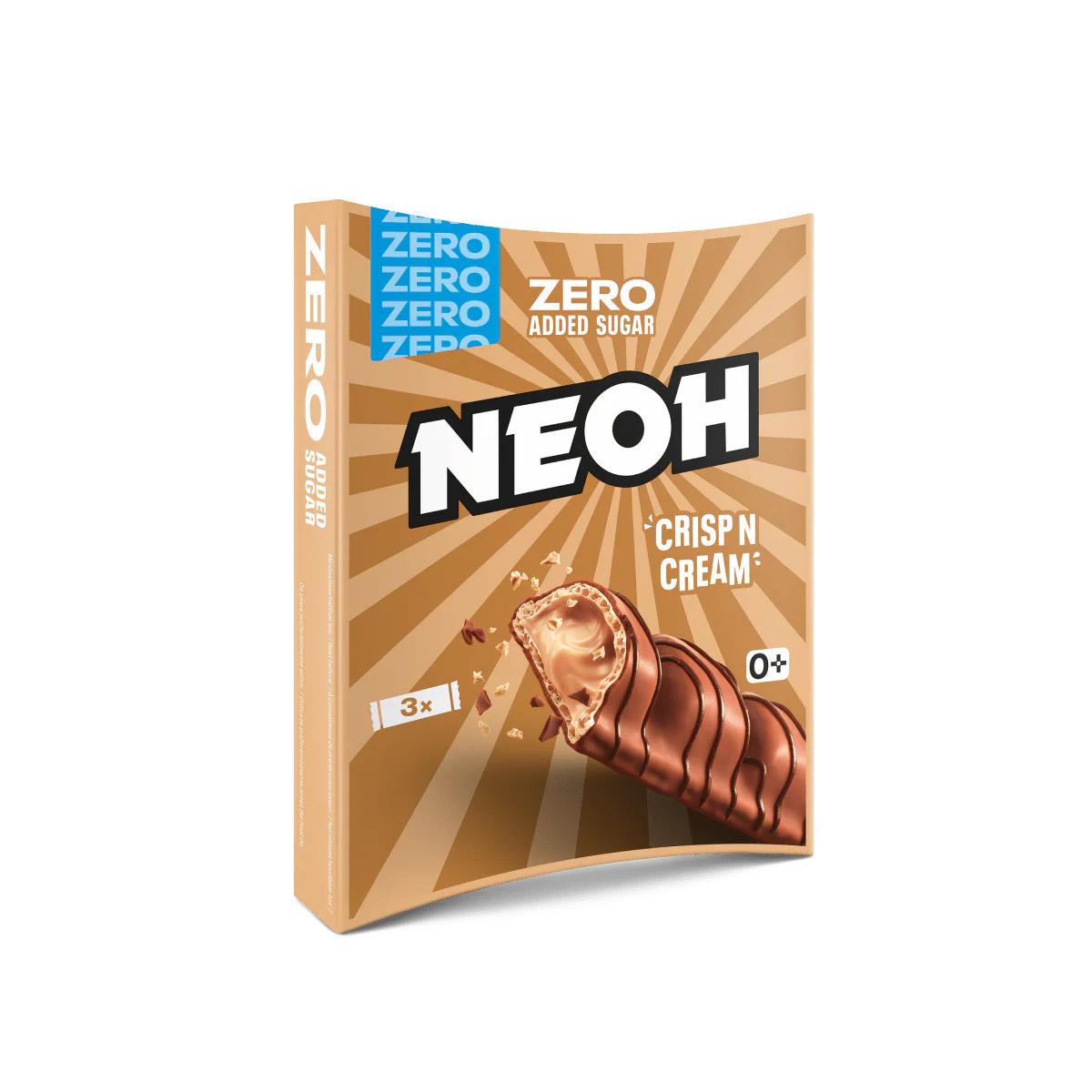 Crisp n Cream zuckerarmer Schokoriegel 3 x 22g Riegel | Neoh