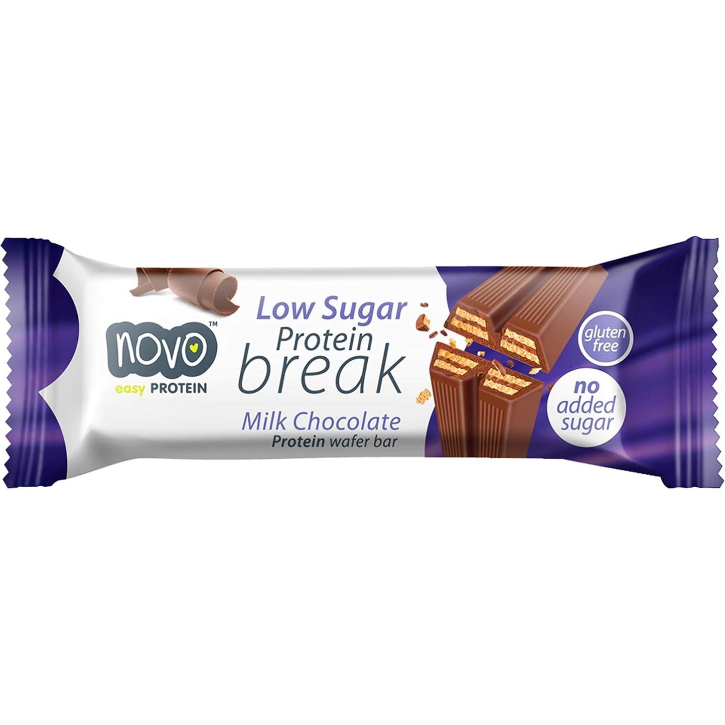 Protein Break Bar 1 x 21,5g Riegel Milk Chocolate | Novo