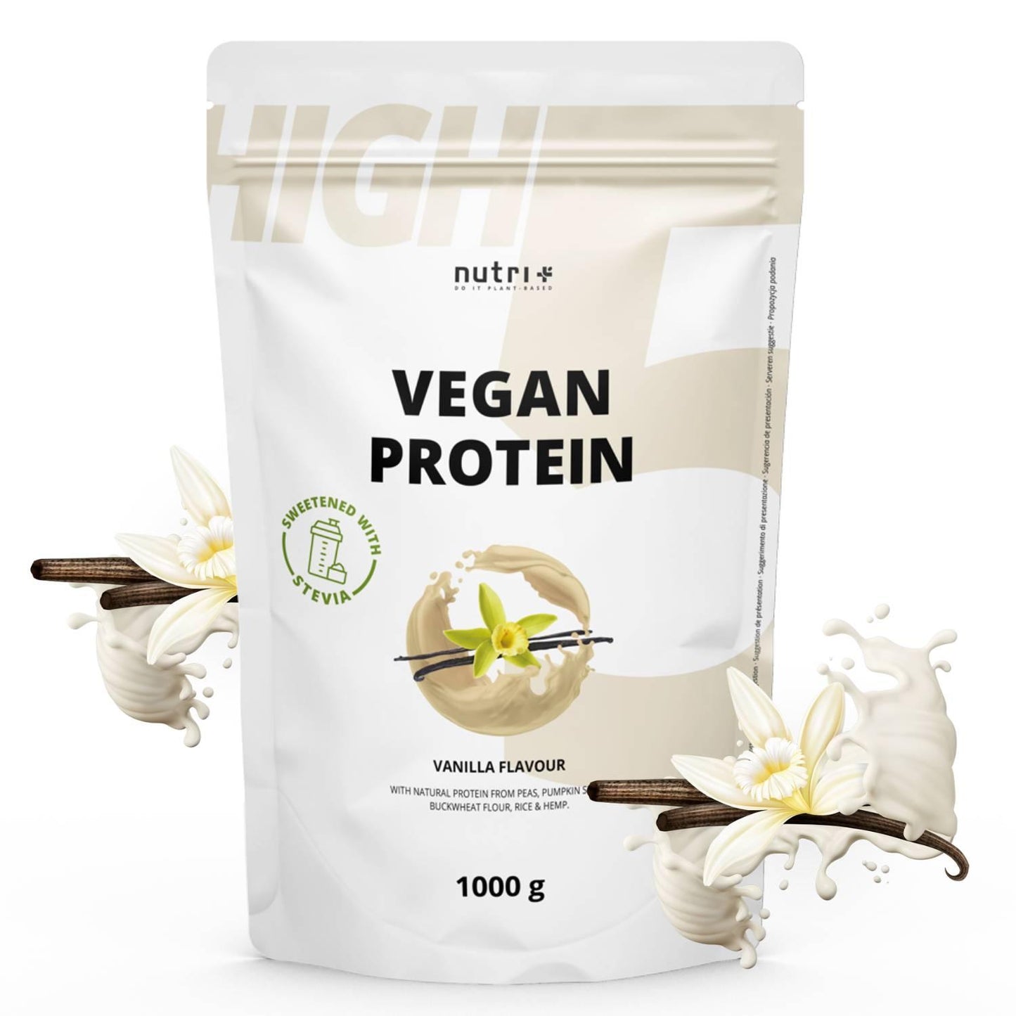 Vegan High 5 Protein ohne Soja 1000g Beutel | Nutri-Plus
