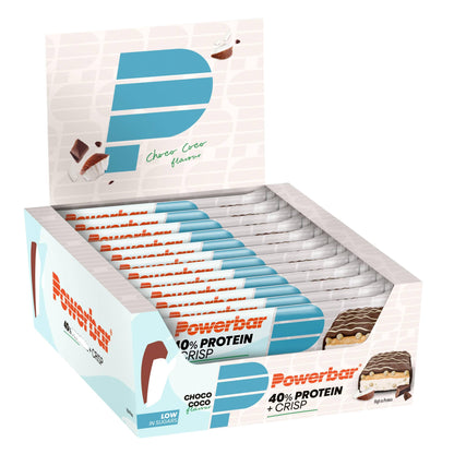 40% Protein + Crisp 12 x 40g Riegel | Powerbar