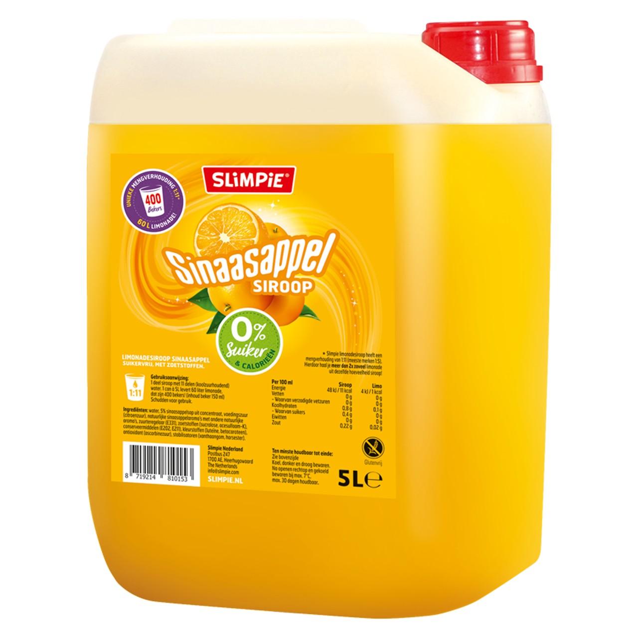 Zuckerfreier Limonaden - Sirup 5000ml Kanister | Slimpie