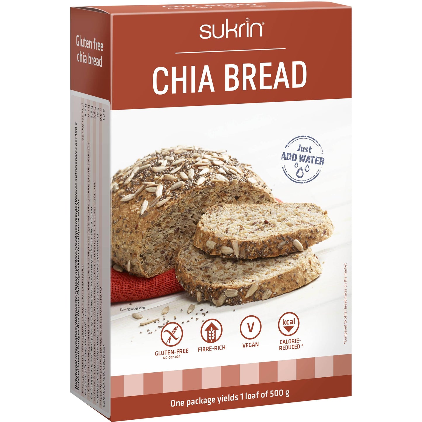 Chia Bread Brotbackmischung zuckerarm 250g Packung | Sukrin