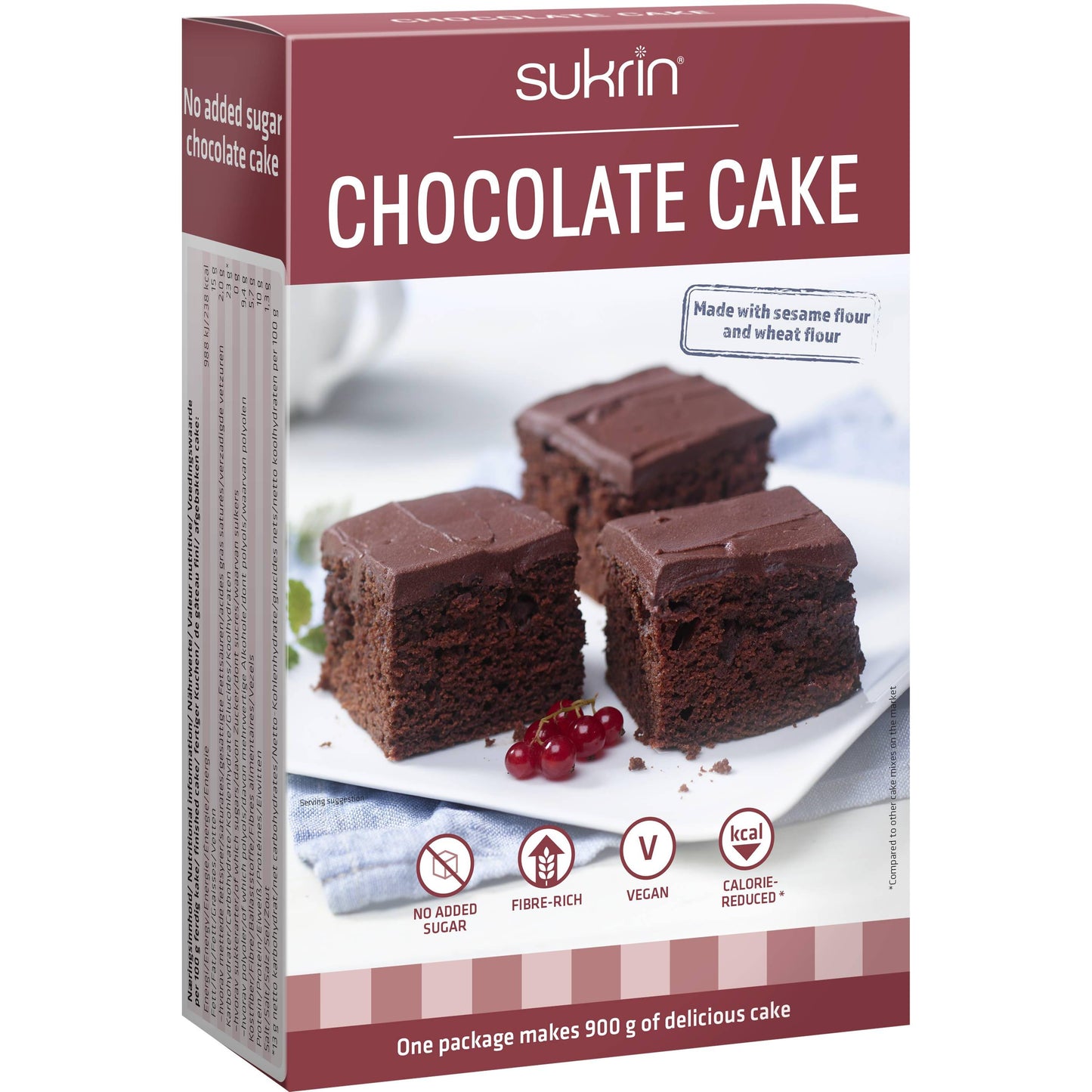 Chocote Cake Schoko-Kuchen Backmischung mit Erythrit 375g Packung | Sukrin