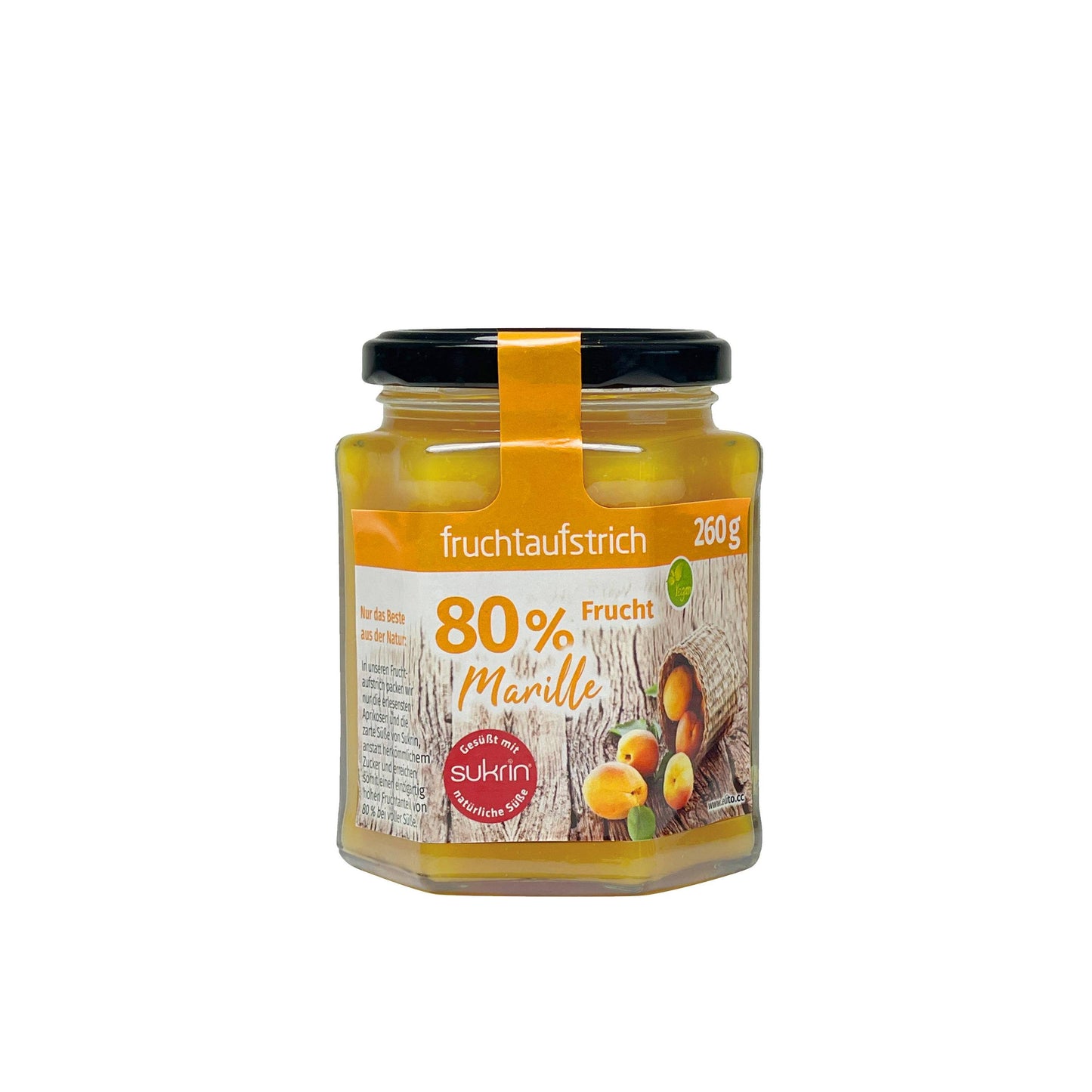Fruchtaufstrich mit Erythrit 260g Glas | Sukrin