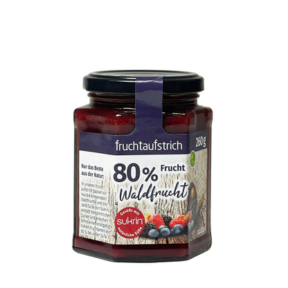Fruchtaufstrich mit Erythrit 260g Glas | Sukrin