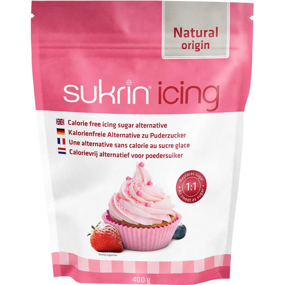SUKRIN Icing Puderzuckeralternative 400g Beutel | Sukrin