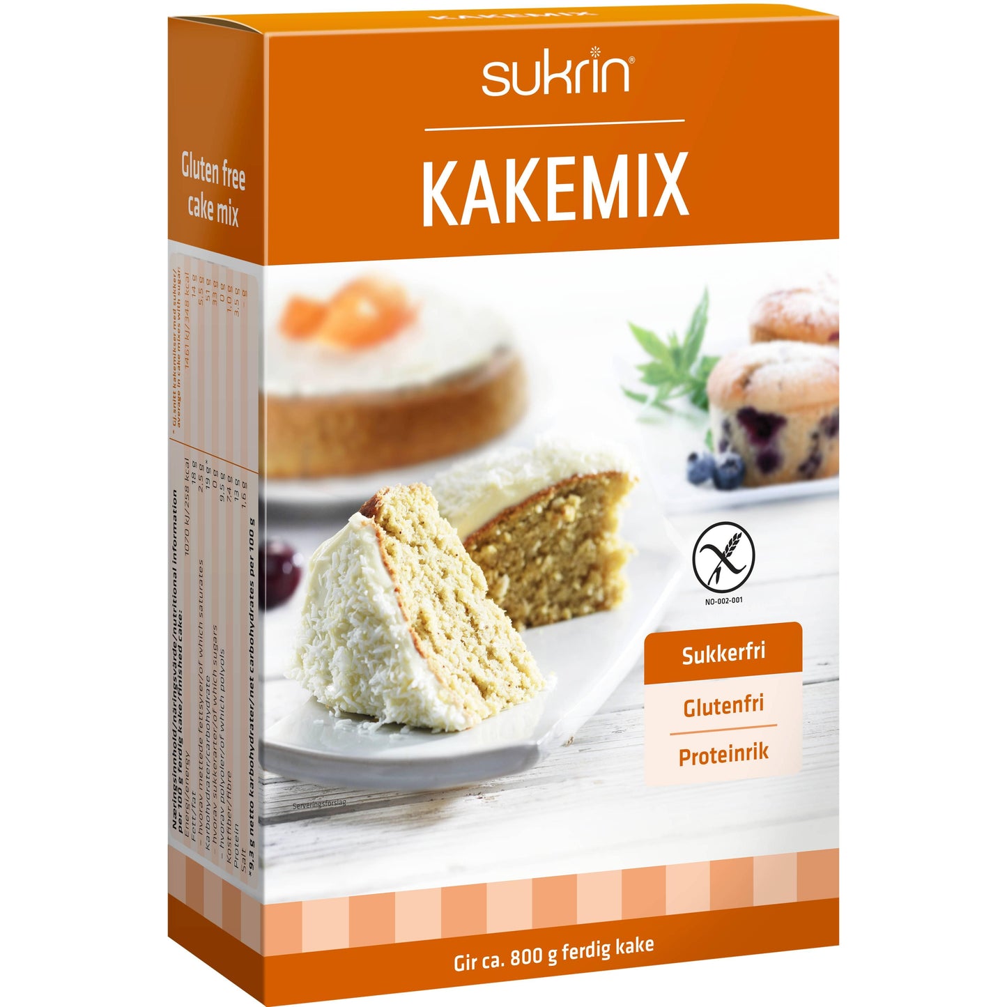 Zuckerfreier Kuchenmix 360g Packung | Sukrin