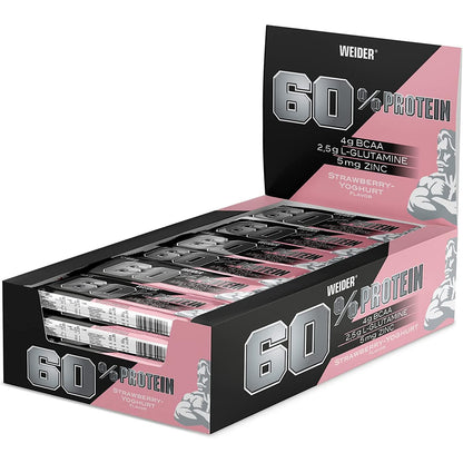60% Protein Bar 24 x 45g Riegel | Weider