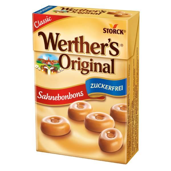 Zuckerfreie Sahnebonbons 42g Schachtel | Werthers Original