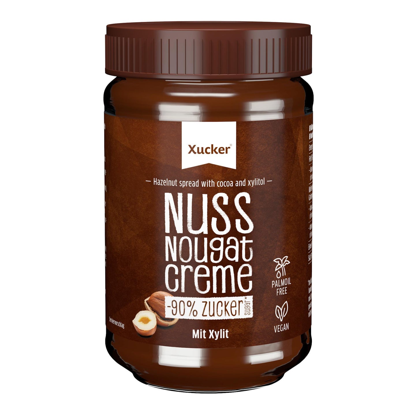 Nuss-Nougat-Creme mit Xylit 300g Glas | Xucker