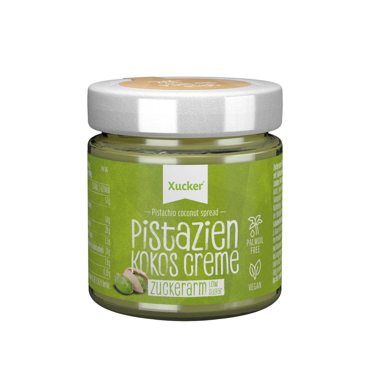 Pistazien-Kokos-Creme mit Xylit 200g Glas | Xucker