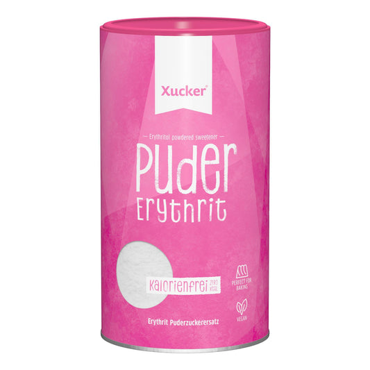 Puder Erythrit (europäisch, gemahlen) 600g Dose | Xucker