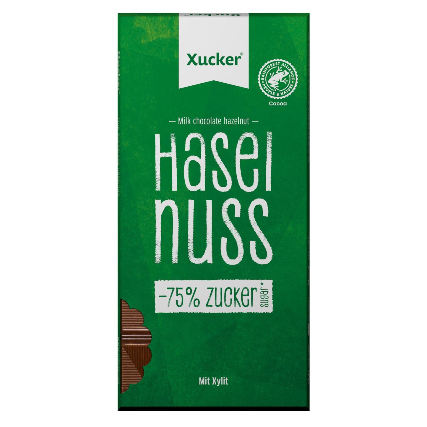 Xylit - Schokolade (38% Kakao) 80g Tafel Vollmilch Haselnuss | Xucker