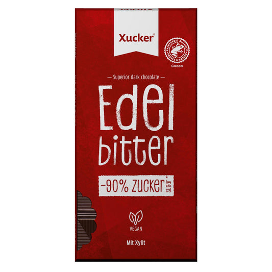 Xylit - Schokolade (75% Kakao) 80g Tafel Edelbitter | Xucker
