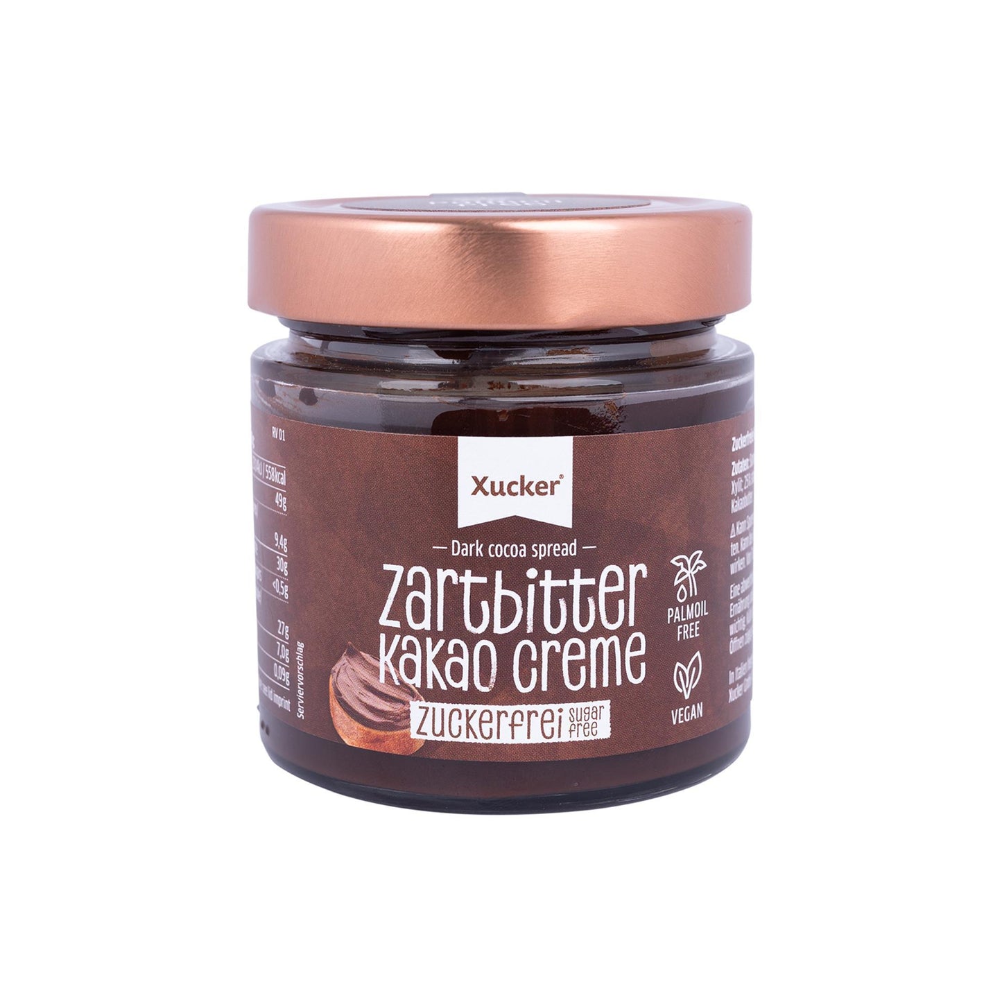 Zartbitter Kakao-Creme mit Xylit 200g Glas | Xucker