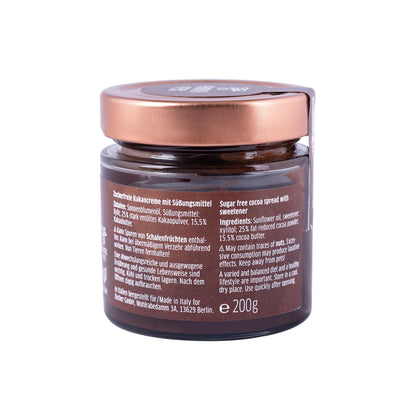 Zartbitter Kakao-Creme mit Xylit 200g Glas | Xucker