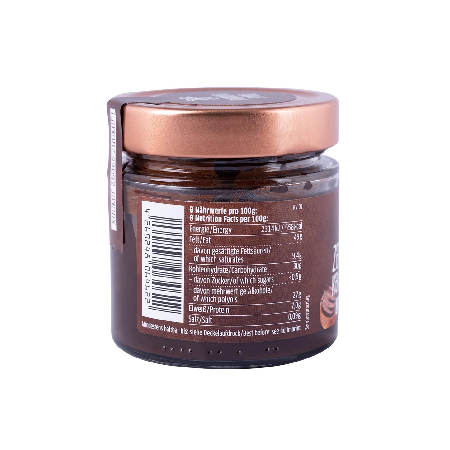 Zartbitter Kakao-Creme mit Xylit 200g Glas | Xucker