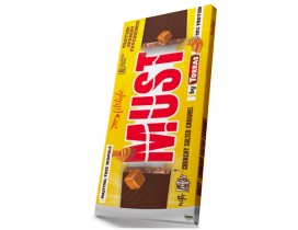 MUST Zuckerarme Schokolade mit Protein 100g Tafel Crunchy Salted Caramel | Torras