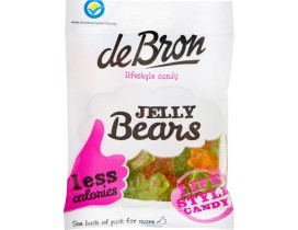 Zuckerfreie Fruchtgummi Bärchen (Jelly Bears) 90g Beutel | De Bron