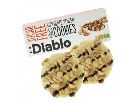 Cookies ohne Zuckerzusatz 150g Chocolate Striped Peanut Cookies | Diablo